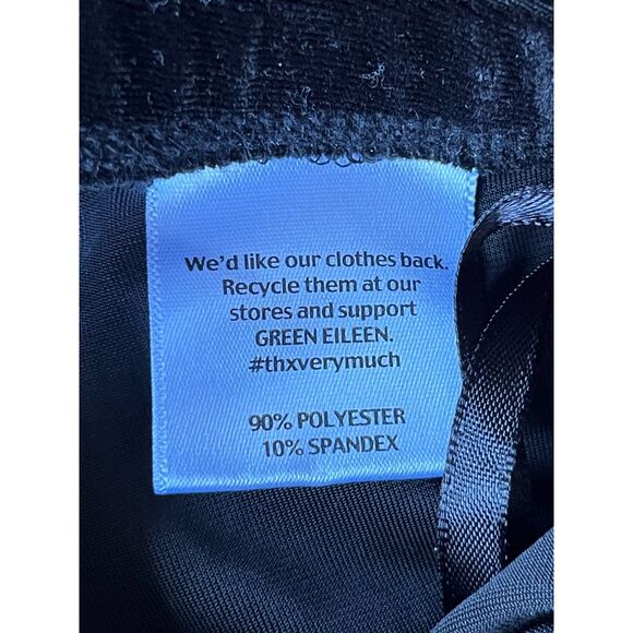 EILEEN FISHER Black Velvet Pants Trousers   Women's Size Large - Picture 4 of 9